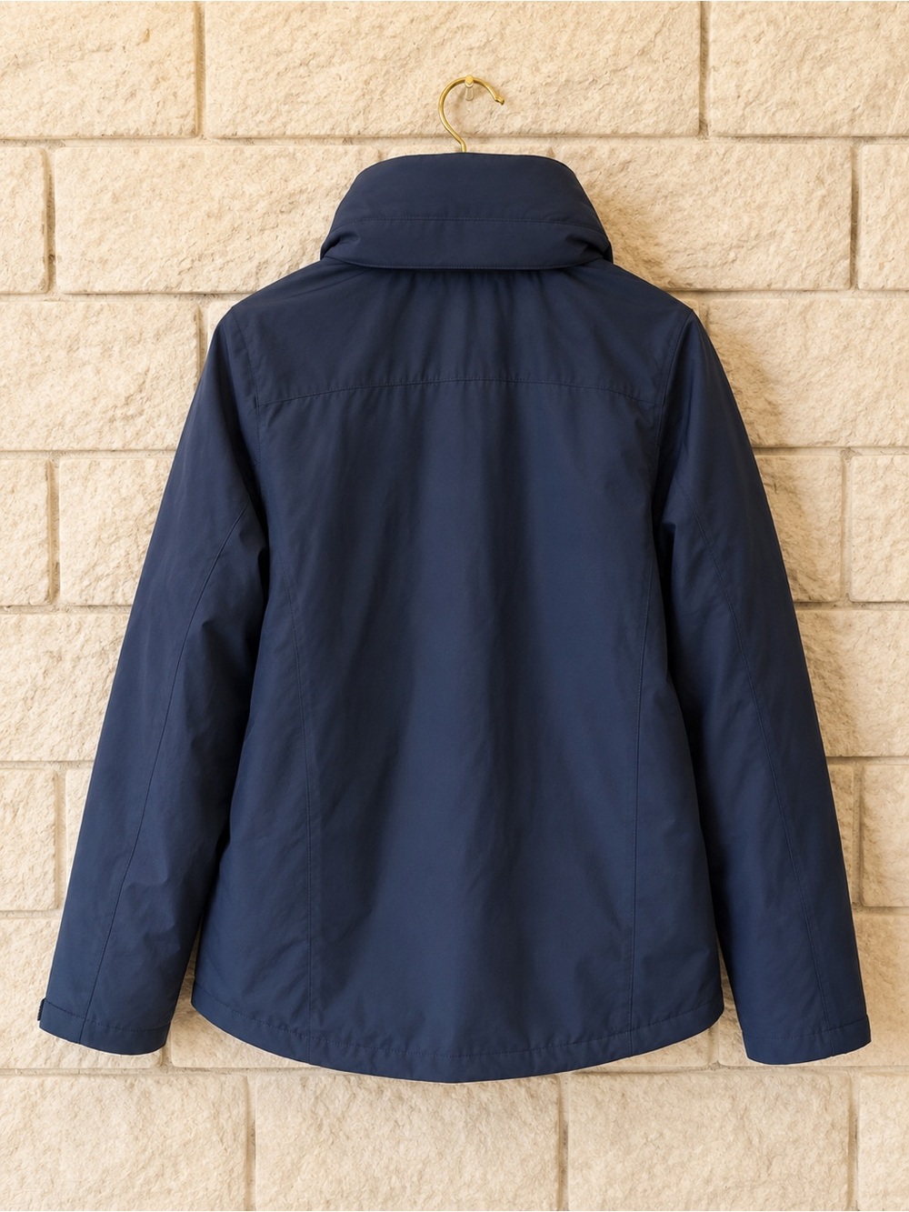 Vintage L.L.Bean Navy 2 Layer Jacket 90s Mountain Logo Gorpcore Outdoor Coat XS - Picture 3 of 6
